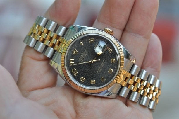 Đồng hồ Rolex Datejust 116233 mặt vi tính demi vàng đúc 18k